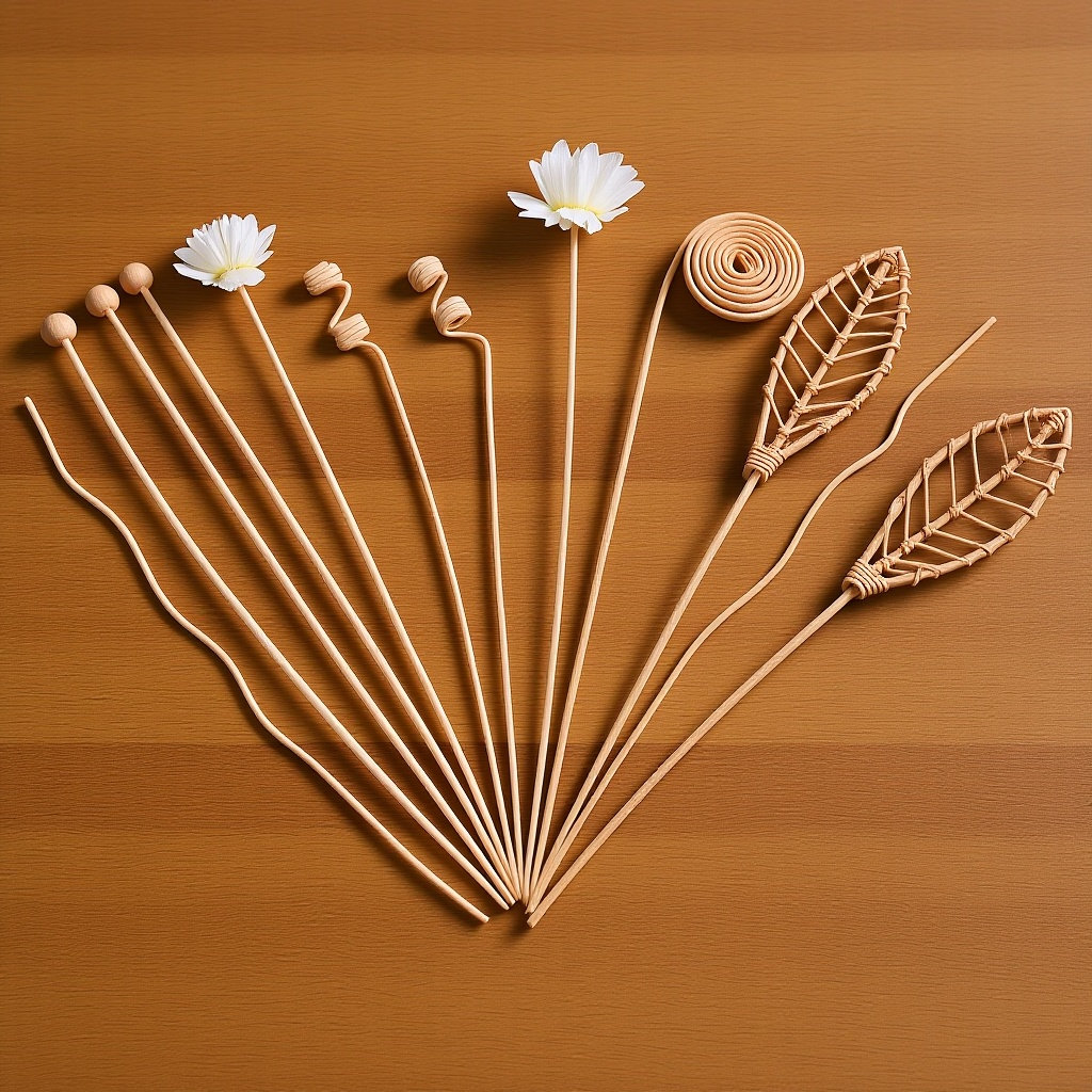 Home Bathroom Freshener - 12Pcs Aroma Sticks Diffuser Rods Longlasting