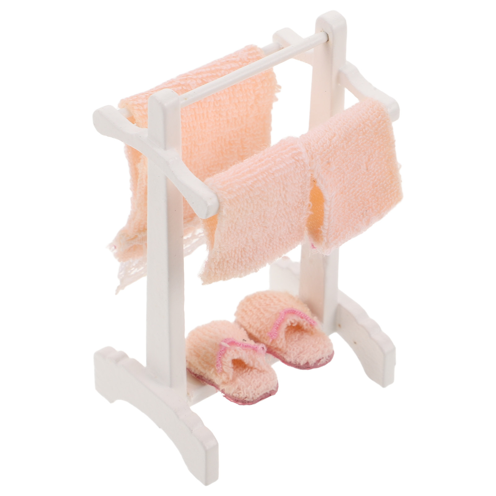 Home Bathroom Layout - 1Set Miniature Towel Rack Detailed Dollhouse