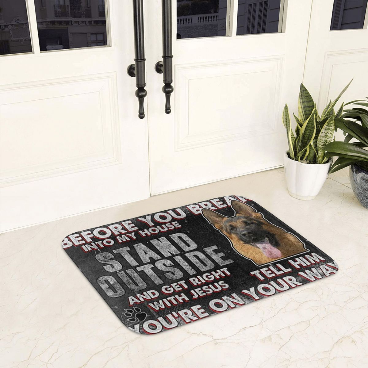 Home Bathroom Rules - German Shepherd Aninals Dog Home Rules