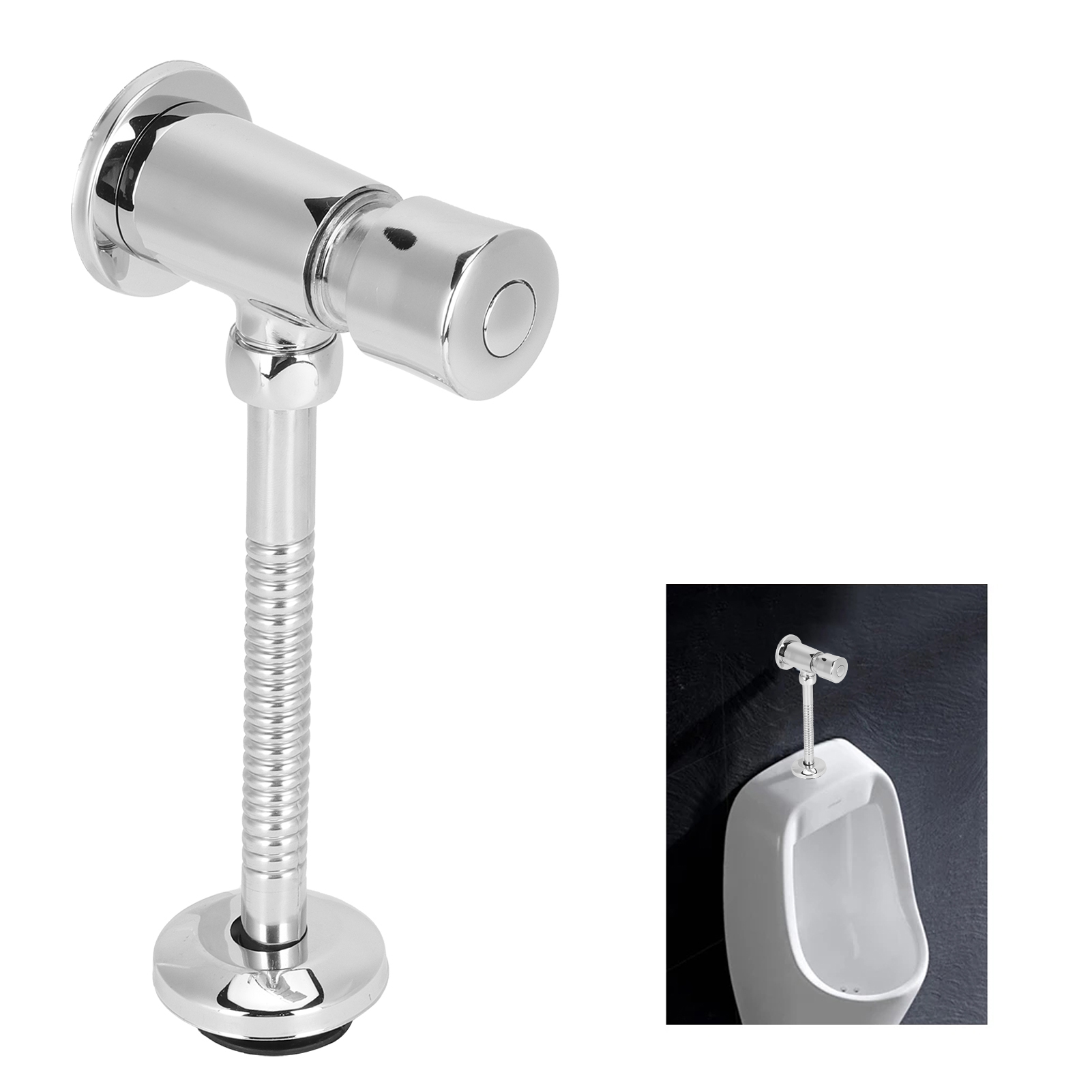Home Bathroom Urinal - Multifunction Urinal Flush Valve Hand Pressing