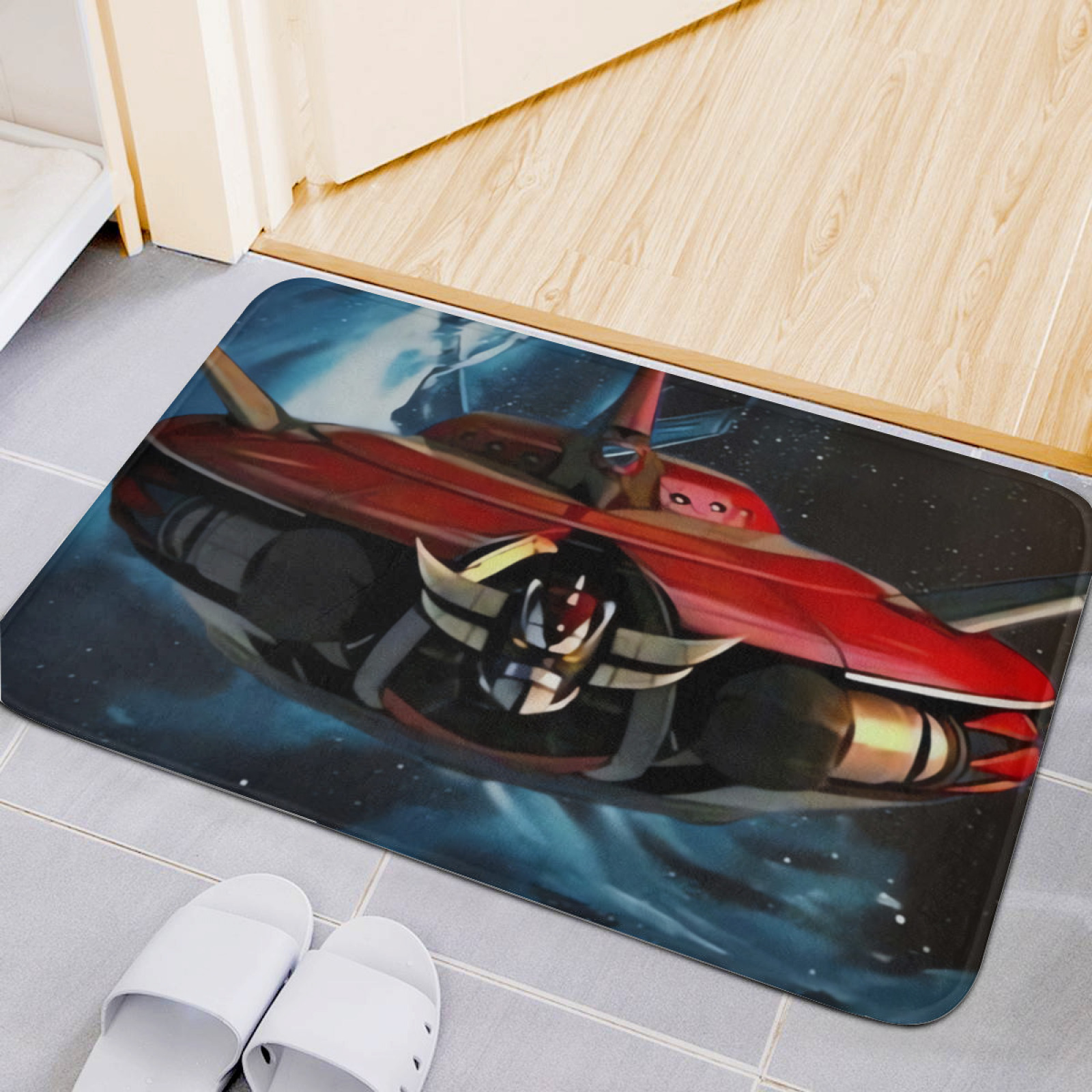 Home Bathroom Dimensions - Ufo Robot Goldrake Modern Flannel Floor