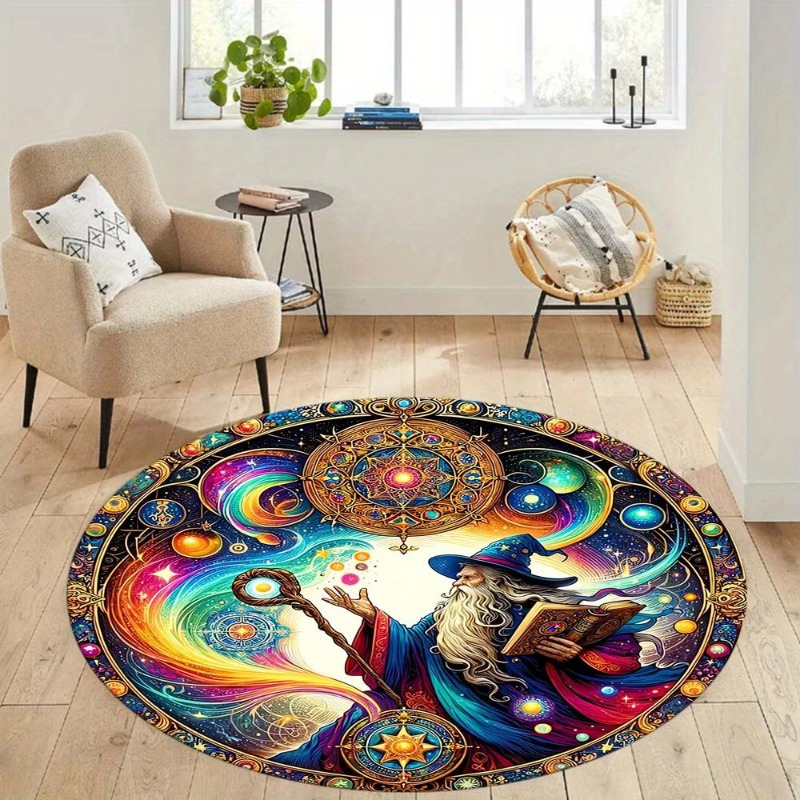 Wizard Fantasy Art Round Rug F - Home Bathroom Colors avis et prix