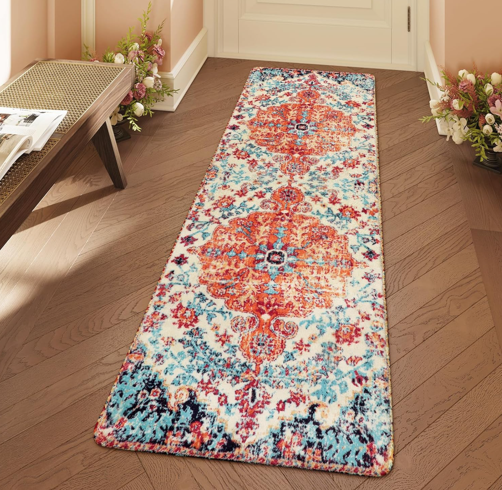 Vintage Long Runner Rug Non-Sl - Home Bathroom Colors avis et prix