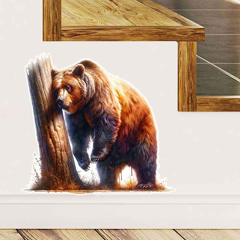 Whimsical Drunk Bear Stickers- - Home Bathroom Tiles Design avis et prix