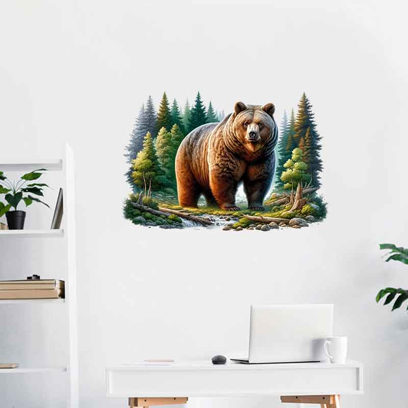 Whimsical Drunk Bear Stickers- - Home Bathroom Tiles Design avis et prix