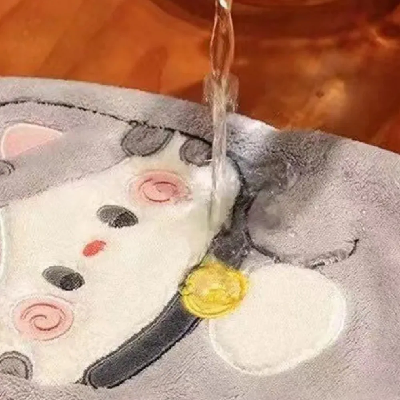 Cute Cat Hand Towel Quick Dryi - Home Kitchen Bathroom Cleaning avis et prix