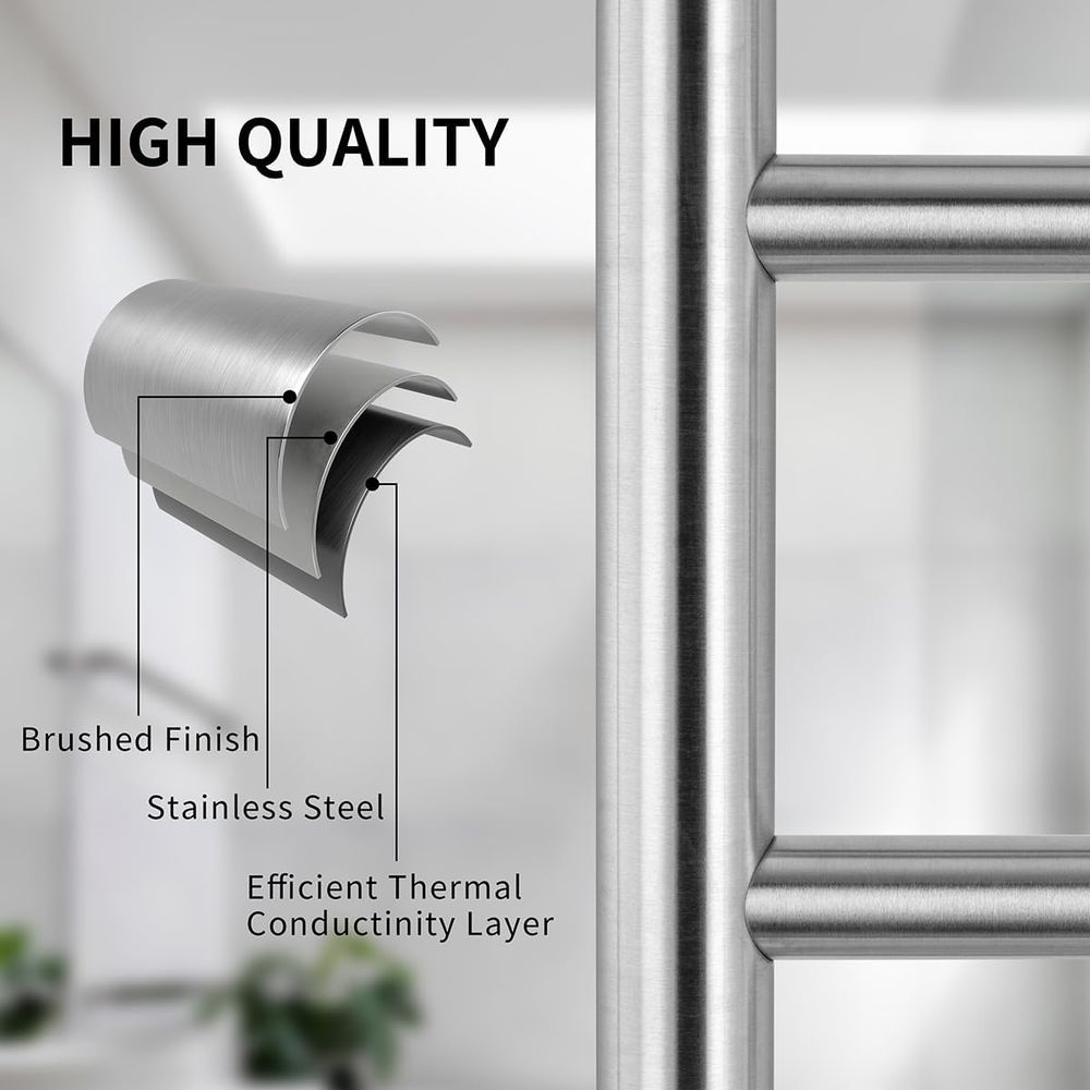 12-Bar Wall-Mounted Towel Warm - Towel Bar Stainless avis et prix