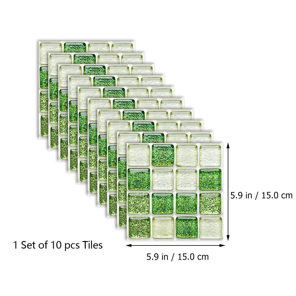Simulated Tile Stickers Mosaic - Home Bathroom Tiles Design avis et prix