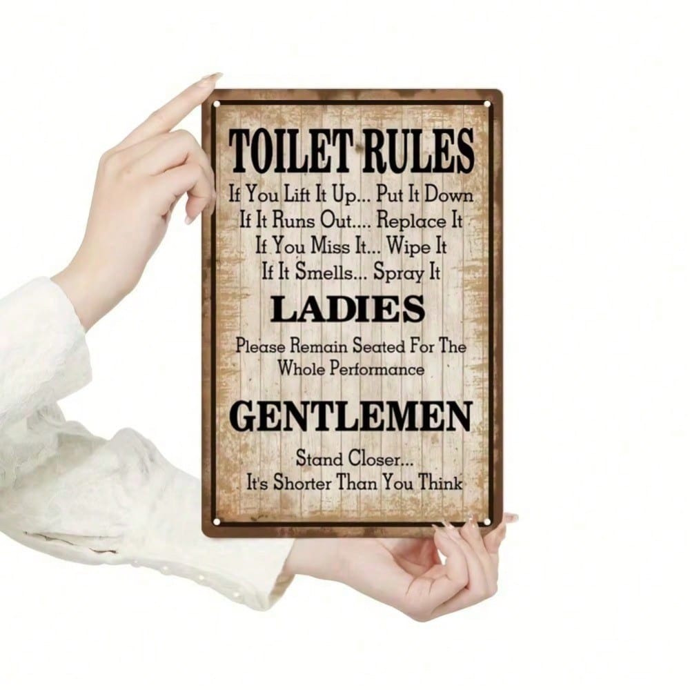 Putuo Decor Vintage Metal Bath - Home Bathroom Rules avis et prix