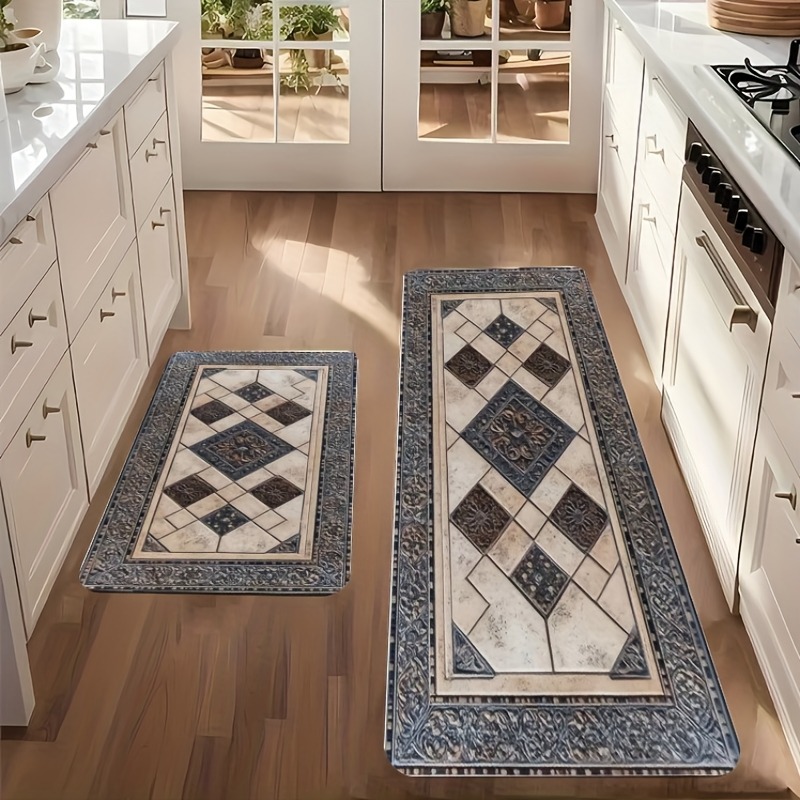 1PC Floor tile Kitchen Rug Non - Home Bathroom Tiles Design avis et prix