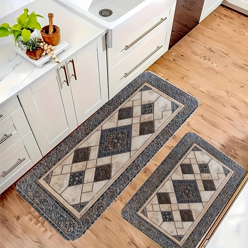 1PC Floor tile Kitchen Rug Non - Home Bathroom Tiles Design avis et prix