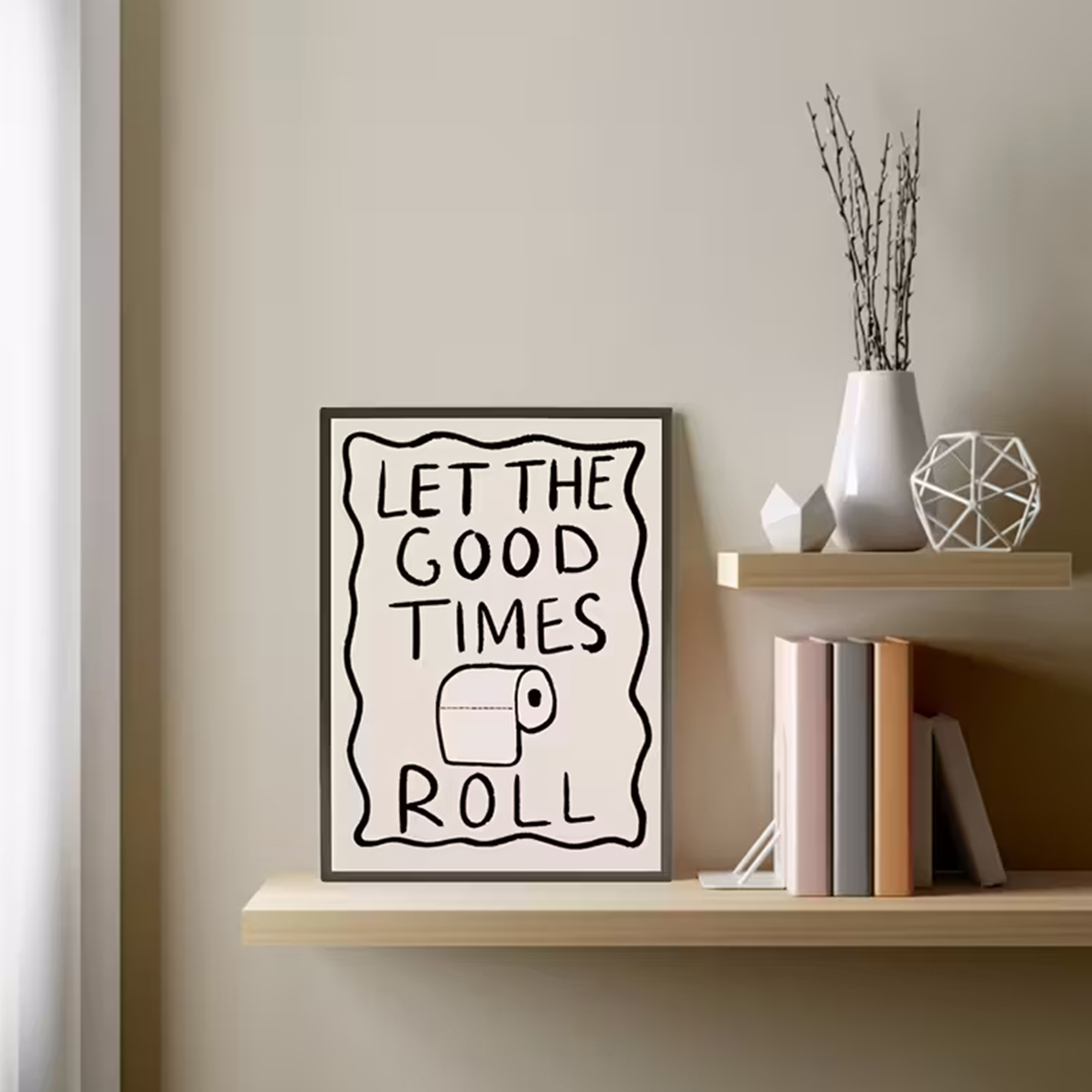Funny Toilet  Let The G00d Tim - Home Bathroom Wall Art avis et prix