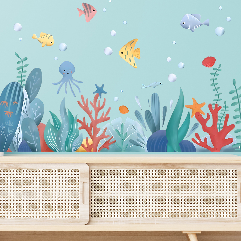 Colorful Sealifes Fishes Bubbl - Home Bathroom Colors avis et prix