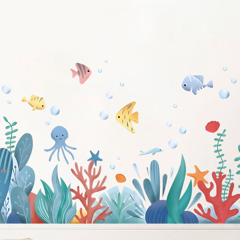 Colorful Sealifes Fishes Bubbl - Home Bathroom Colors avis et prix