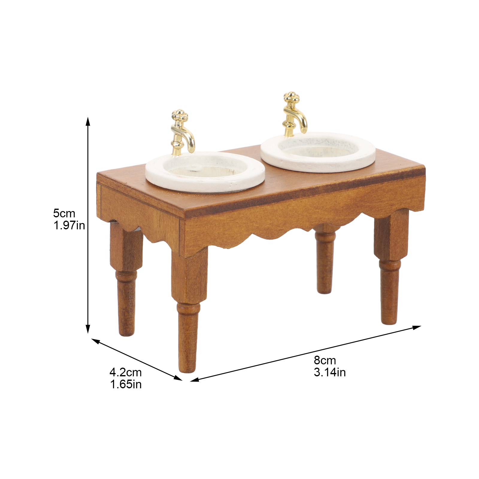 Miniature Wooden Washbasin Cab - Home Bathroom Layout avis et prix