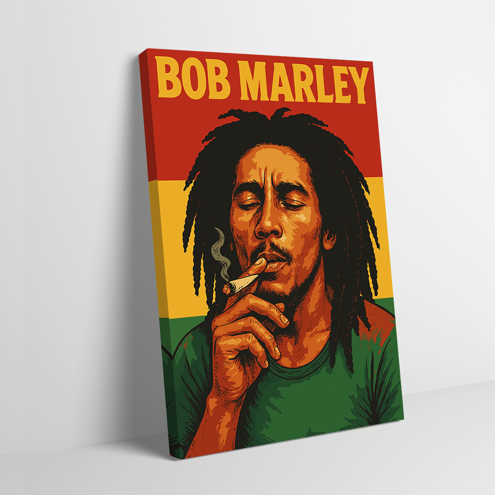Bob Marley Portrait With Rasta - Home Bathroom Colors avis et prix