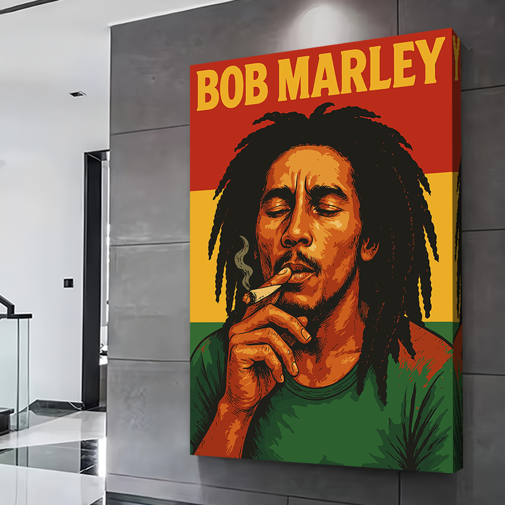 Bob Marley Portrait With Rasta - Home Bathroom Colors avis et prix