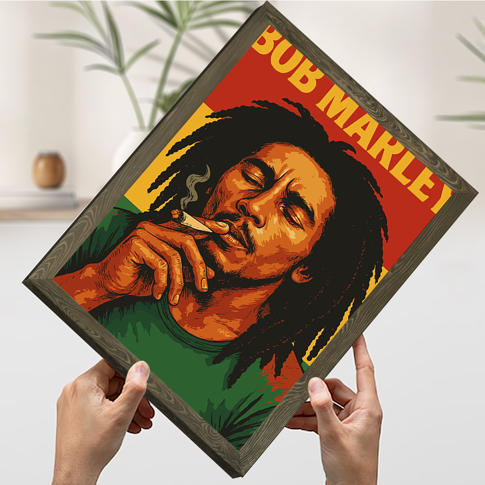 Bob Marley Portrait With Rasta - Home Bathroom Colors avis et prix