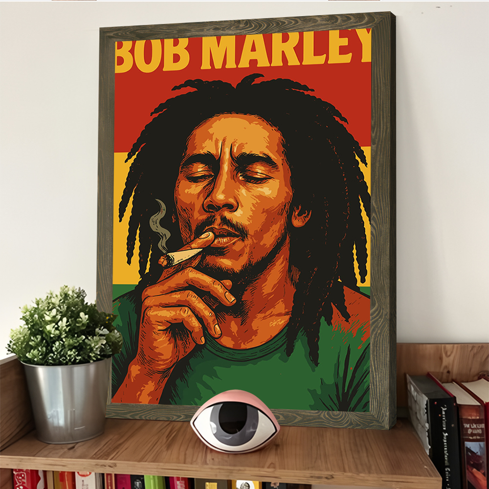 Bob Marley Portrait With Rasta - Home Bathroom Colors avis et prix