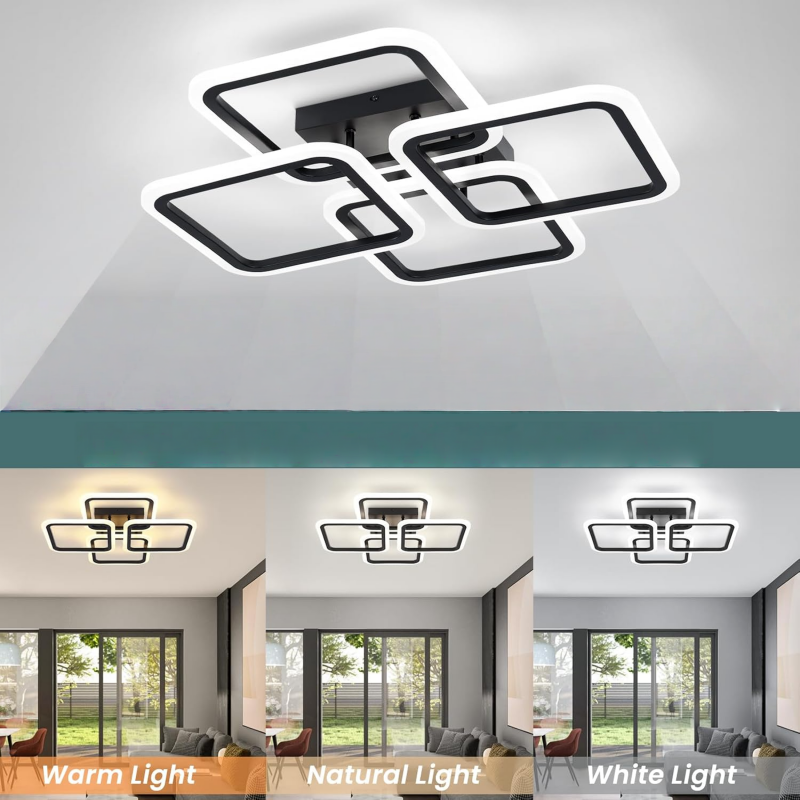 LED Chandelier Three Colors Ce - Home Bathroom Colors avis et prix