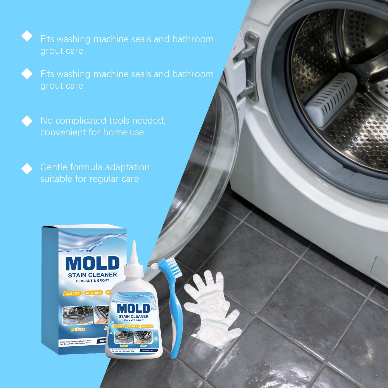 Mold Removing Gel For Bathroom - Home Bathroom Cleaning Solution avis et prix