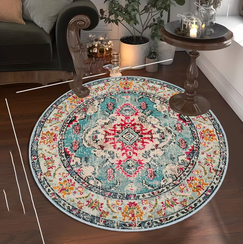 Traditional Geometric Round Ma - Home Toilet Bathroom Design avis et prix