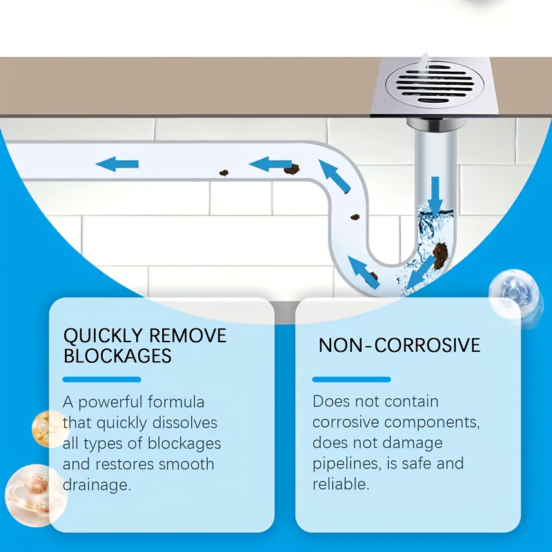 Powerful Drain Cleaner Powder, - Home Kitchen Bathroom Cleaning avis et prix