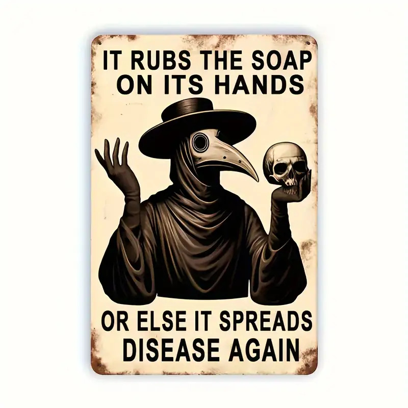 Vintage Hand Washing Reminder, - Home Bathroom Wall Art avis et prix