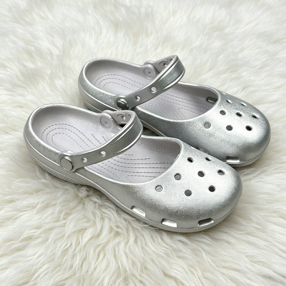 Summer New Silver Slip-on Clog - Home Bath avis et prix