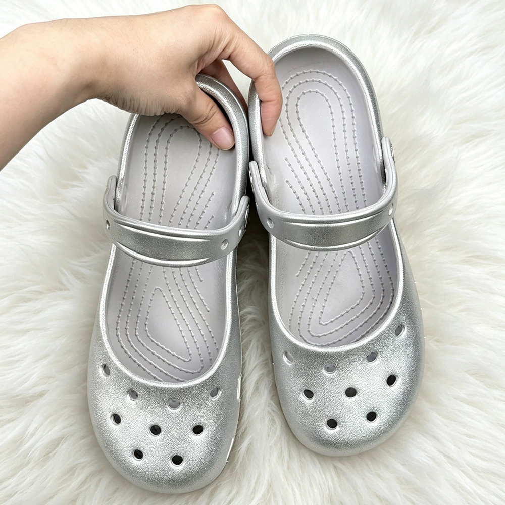 Summer New Silver Slip-on Clog - Home Bath avis et prix