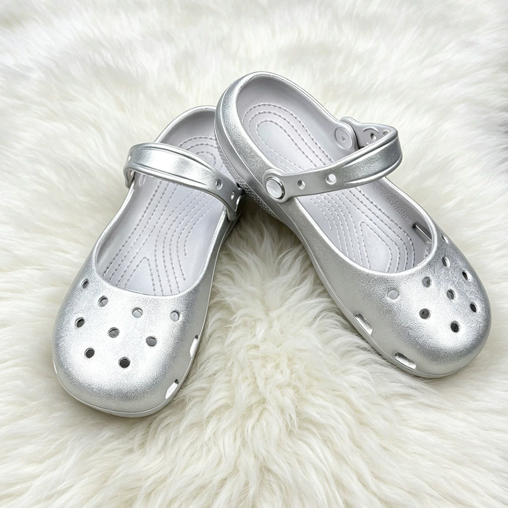 Summer New Silver Slip-on Clog - Home Bath avis et prix