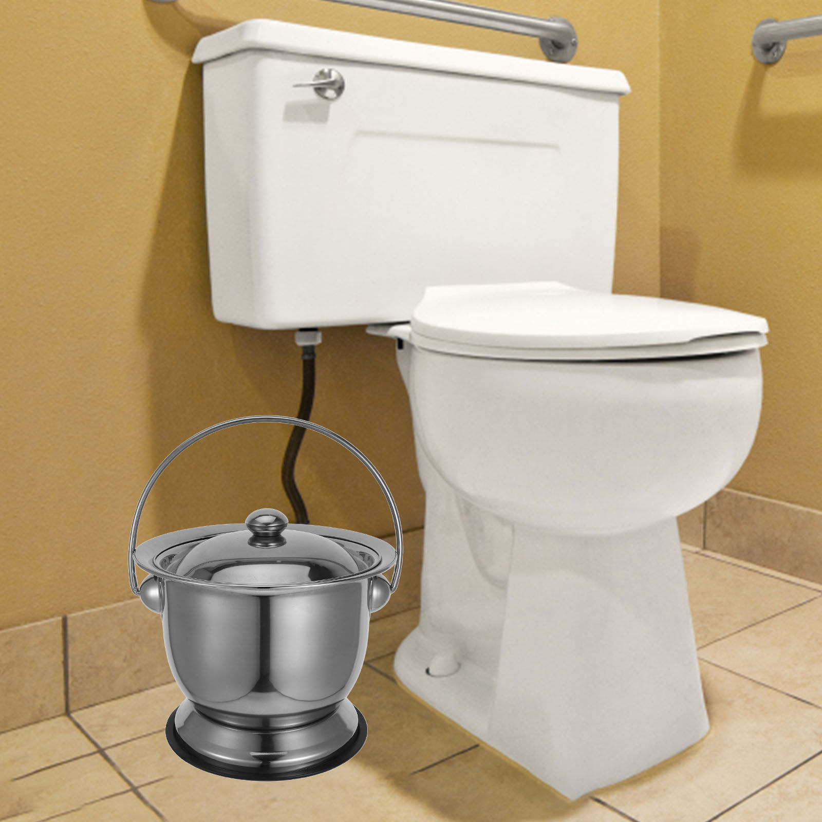 Stainless Steel Urine Collecto - Home Bathroom Urinal avis et prix