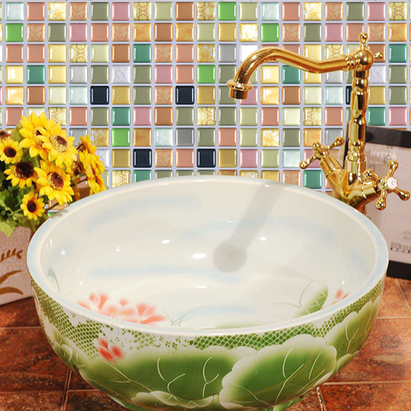 3D Mosaic Wall Mural Tile Stic - Home Bathroom Tiles Design avis et prix