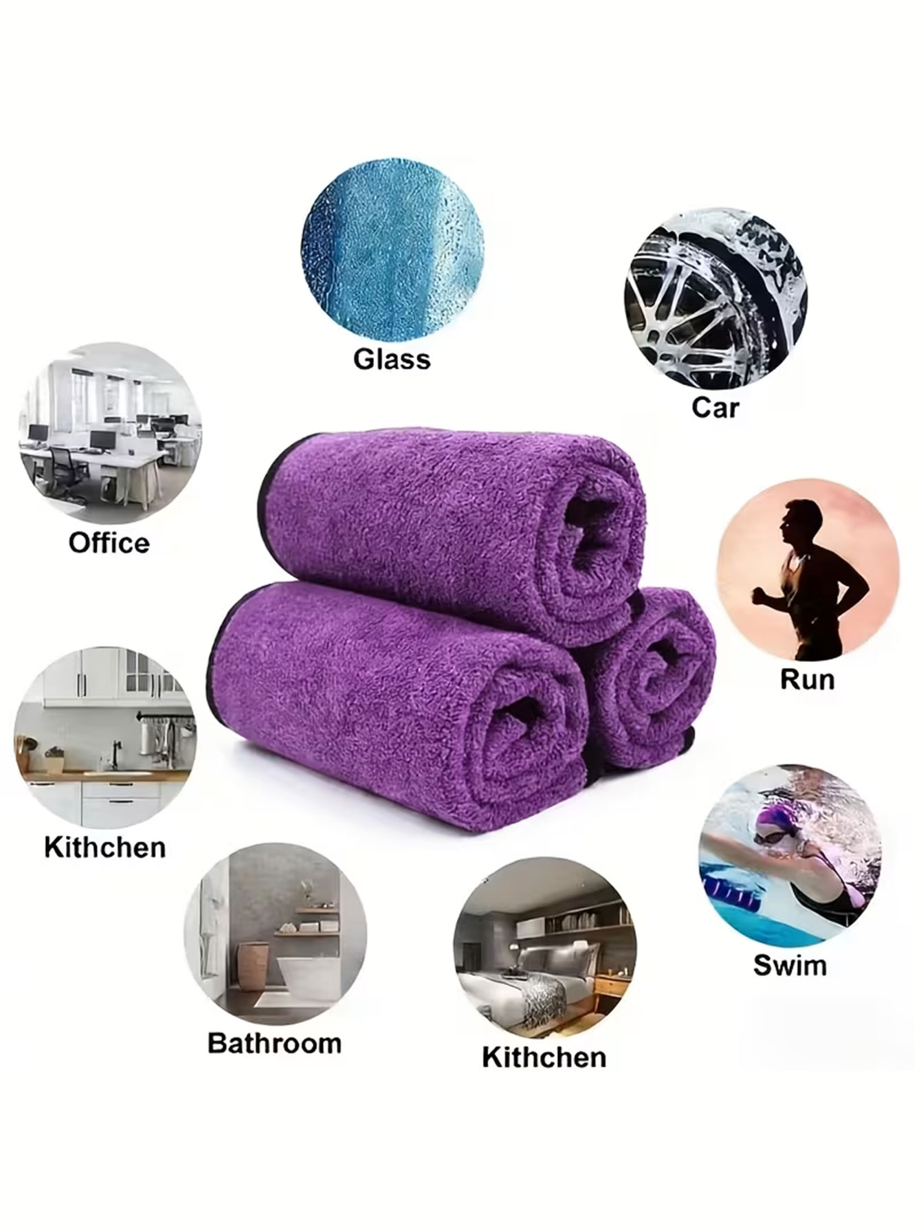 10-Pack Double-Sided Coral Vel - Home Kitchen Bathroom Cleaning avis et prix