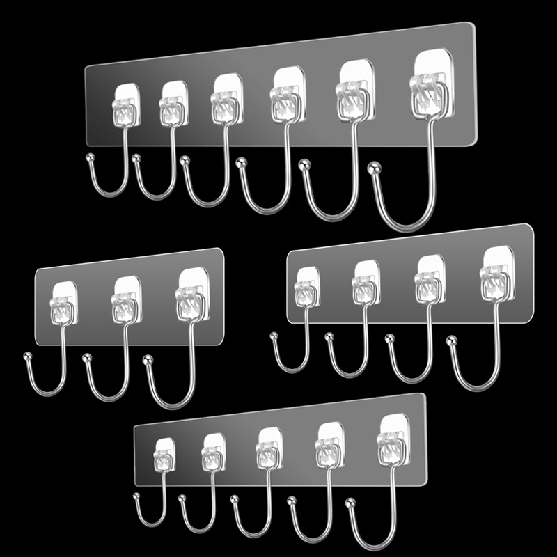 3/4/5/6 Row Wall Hanging Hook  - Towel Bar Stainless avis et prix