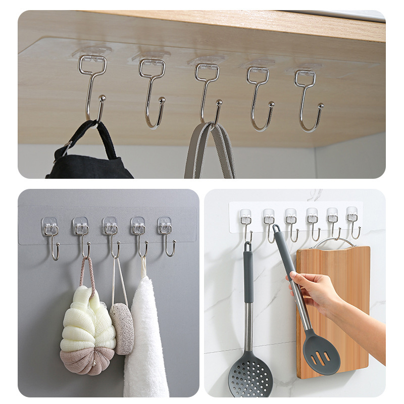 3/4/5/6 Row Wall Hanging Hook  - Towel Bar Stainless avis et prix