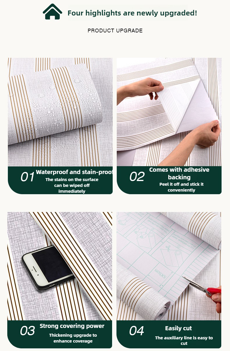 Adhesive Wallpaper for Wall -  - Home Bathroom Tiles Design avis et prix