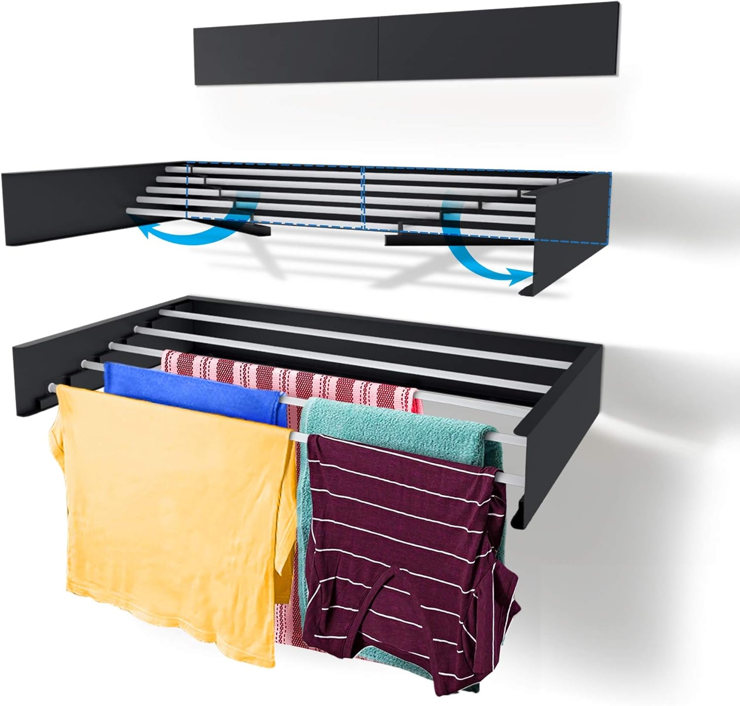 80cm Wall Mounted Laundry Dryi - Towel Bar Stainless avis et prix