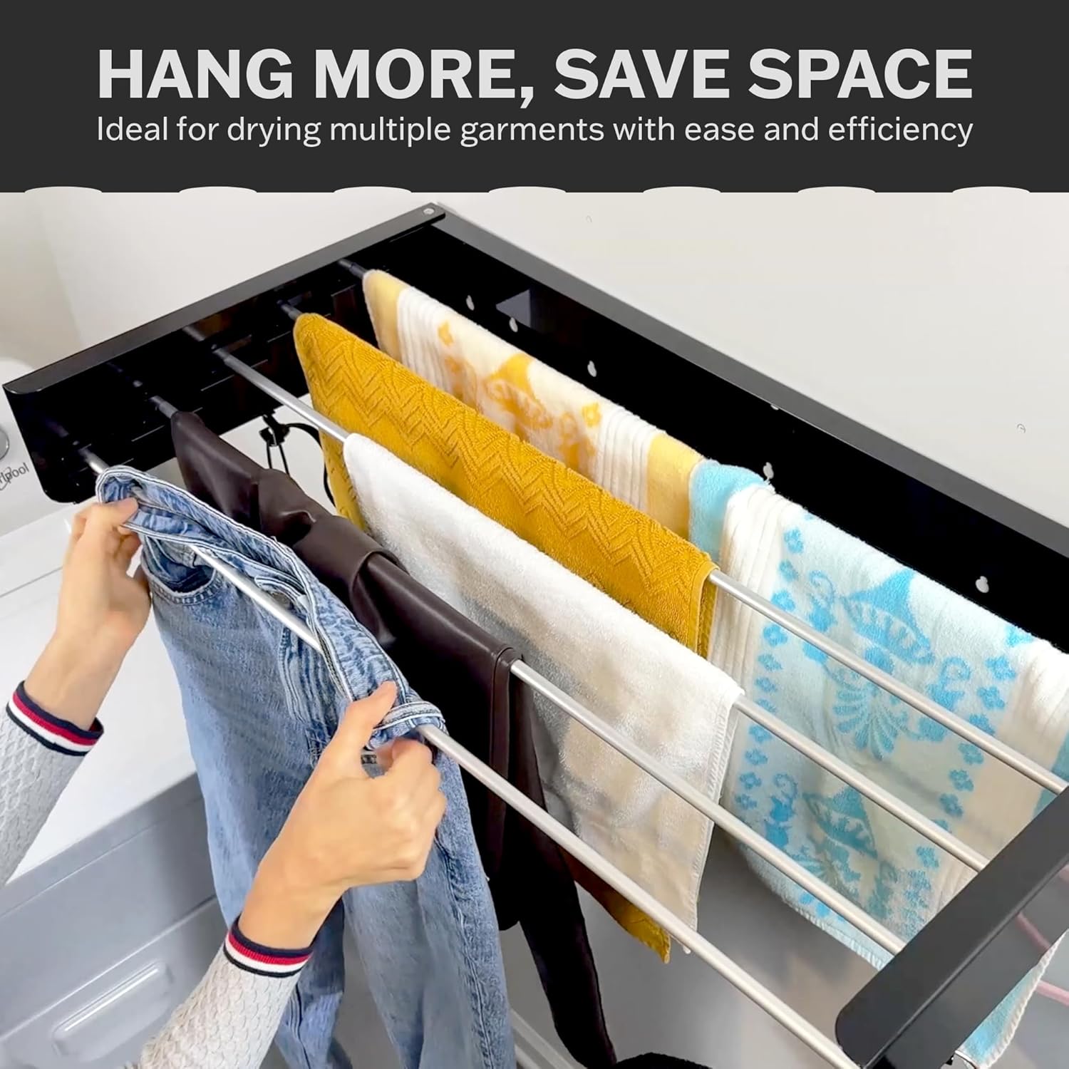 80cm Wall Mounted Laundry Dryi - Towel Bar Stainless avis et prix