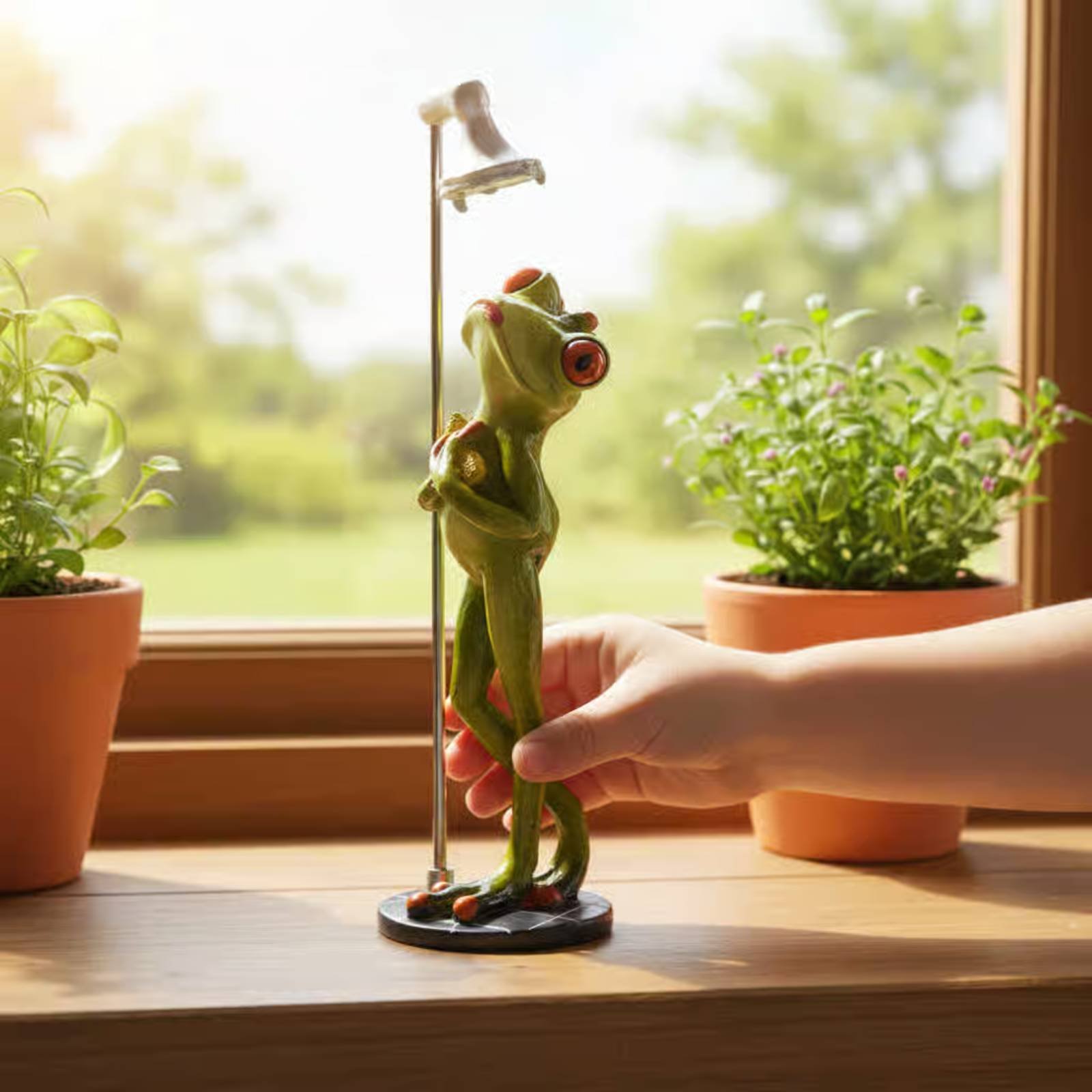 Showering Frog Figurine Novelt - Home Bath avis et prix