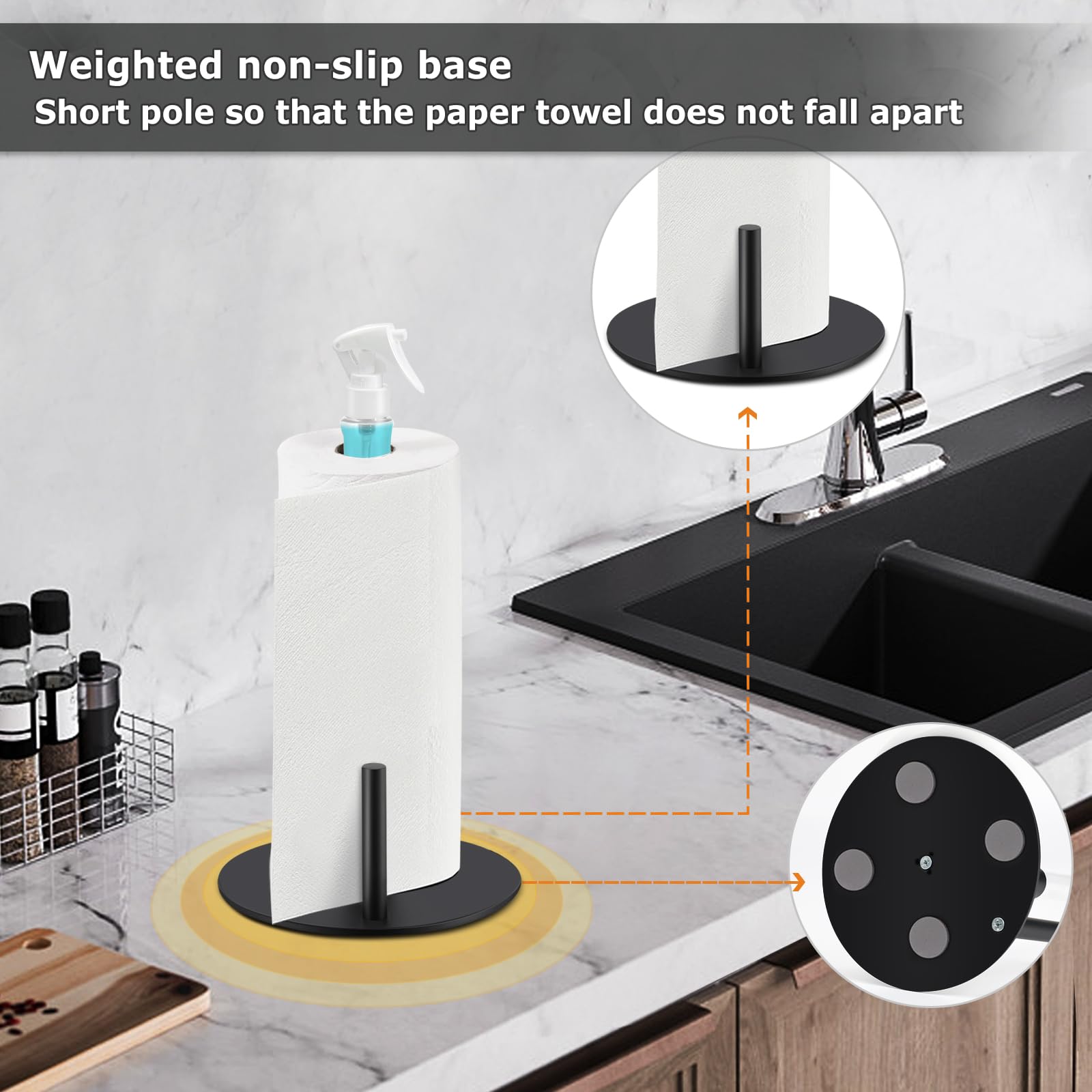 Paper Towel Holder with Spray  - Towel Bar Stainless avis et prix