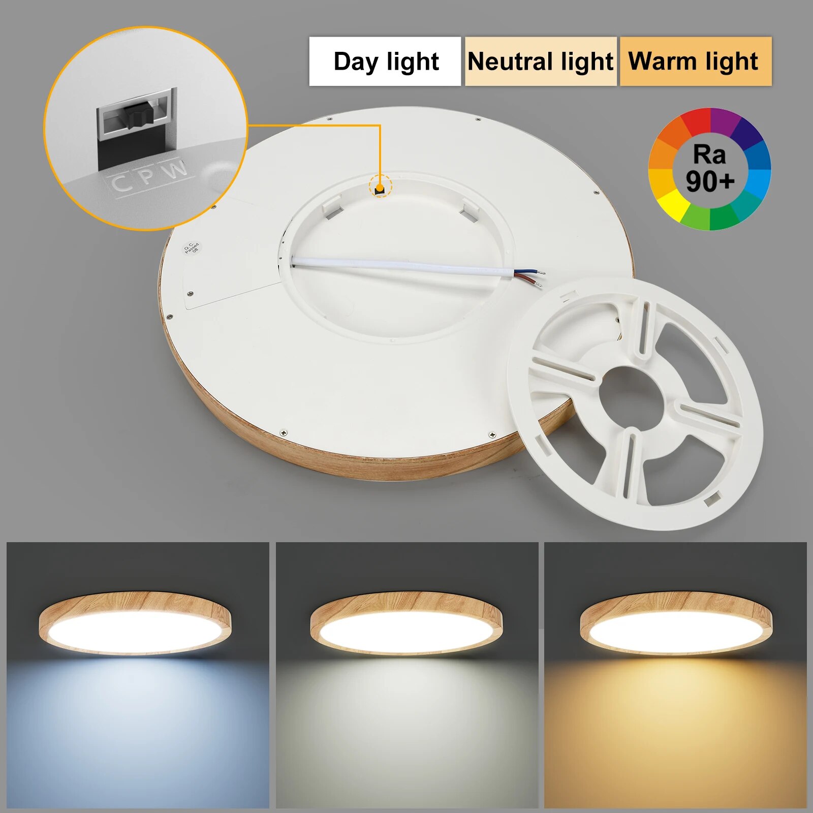 LVL LED Ceiling Light Wood Gra - Home Bathroom Colors avis et prix