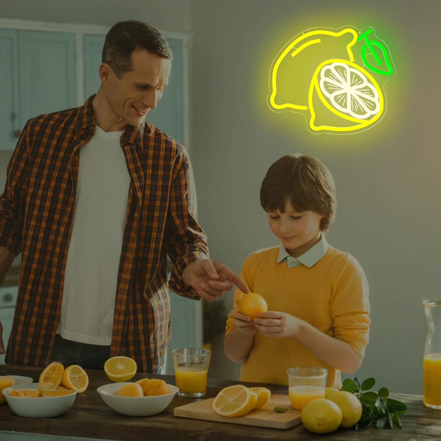 Lemon Neon Sign Dimmable LED L - Home Bathroom Lights avis et prix