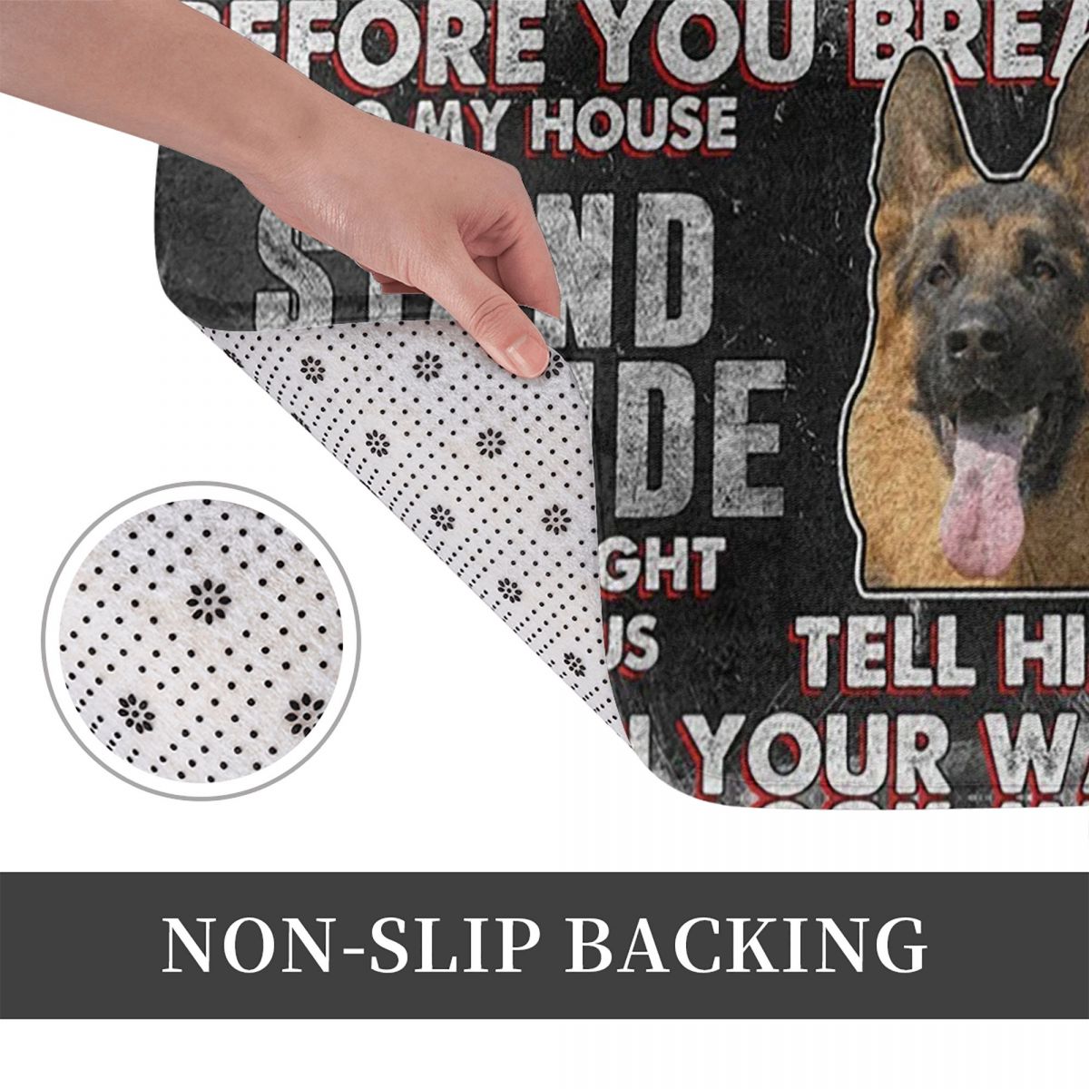 German Shepherd Aninals Dog Ho - Home Bathroom Rules avis et prix
