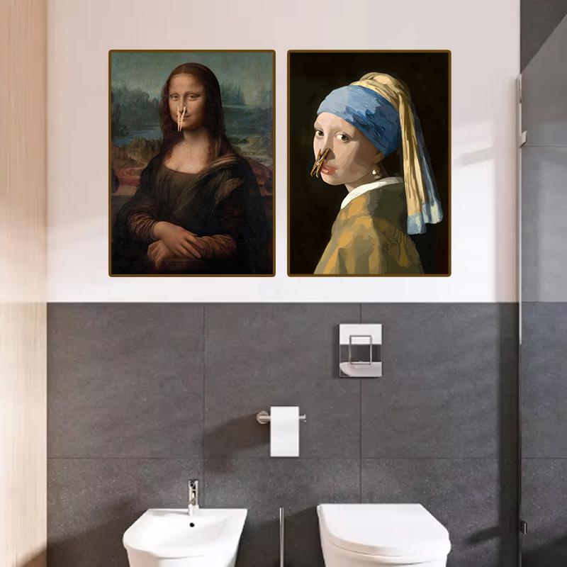 1pc Funny Abstract Bathroom To - Home Toilet Bathroom Design avis et prix