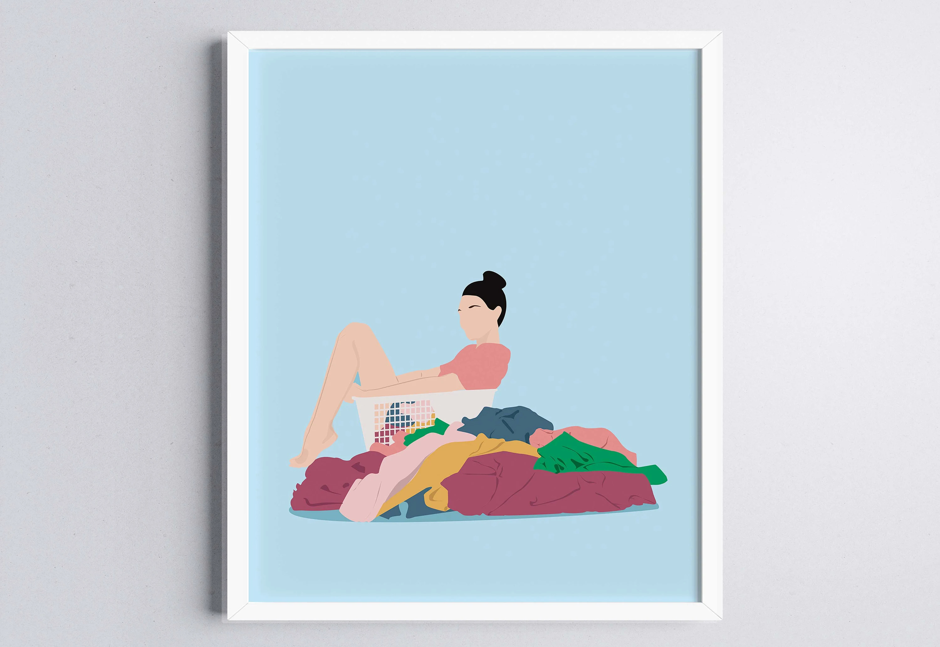 Pastel Colors Art Print Laundr - Home Bathroom Colors avis et prix