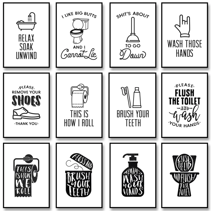 2026 Funny Bathroom Rules Sign - Home Bathroom Rules avis et prix