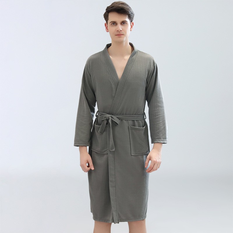 Men's Waffle Bathrobes Sauna C - Home Bathroom Sauna avis et prix