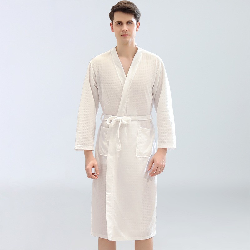 Men's Waffle Bathrobes Sauna C - Home Bathroom Sauna avis et prix