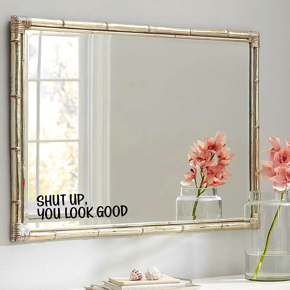 Sh*t UP You Look Good Quote Mi - Home Goods Bathroom Mirrors avis et prix